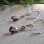 Amethyst & 14K GF Rope Earrings