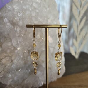 Citrine Gold Earrings